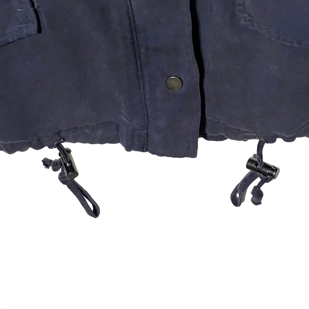 Rails Navy Halifax Drawstring Zip Front Jacket Size Small - Picture 12 of 16